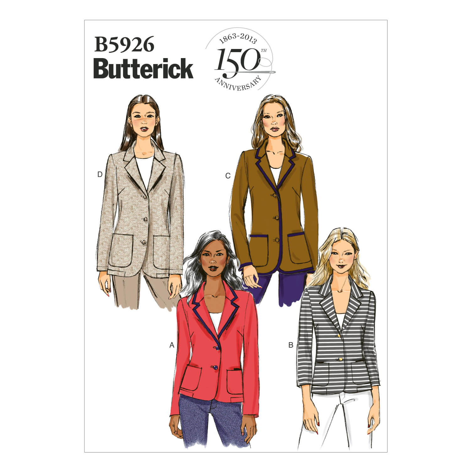 Butterick Sewing Pattern B5926 Misses'/Misses' Petite Jacket