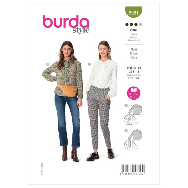 Burda Style Pattern 5981 Misses' Blouse