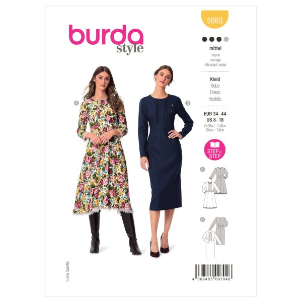 Burda Style Pattern 5983 Misses' Dresses