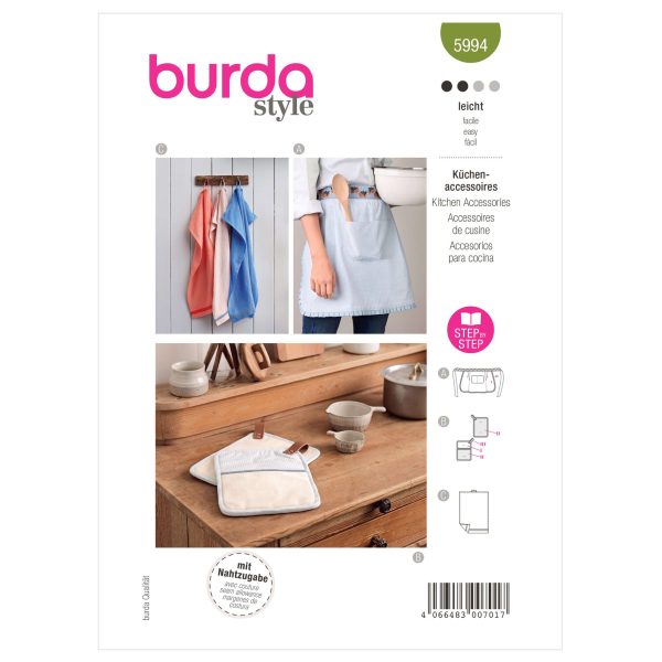 Burda Style Pattern 5994 Kitchen Accessories