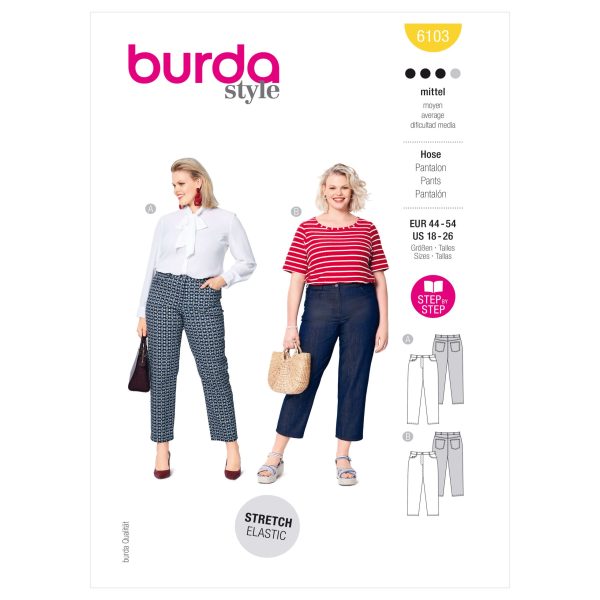 Burda Style Pattern 6103 Women's Trousers