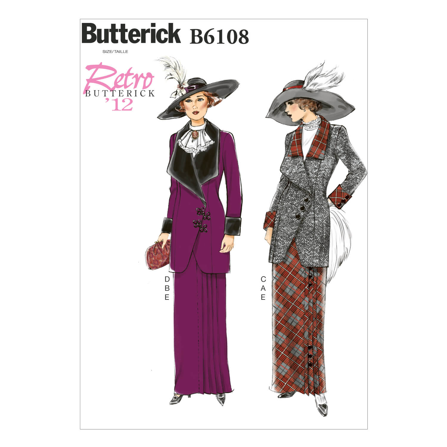 Butterick Sewing Pattern B6108 Misses' Jacket, Bib and Skirt