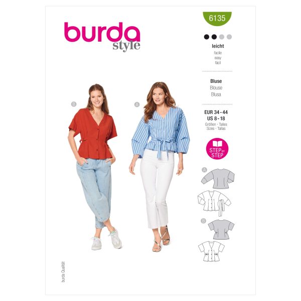 Burda Style Pattern 6135 Misses' Blouse