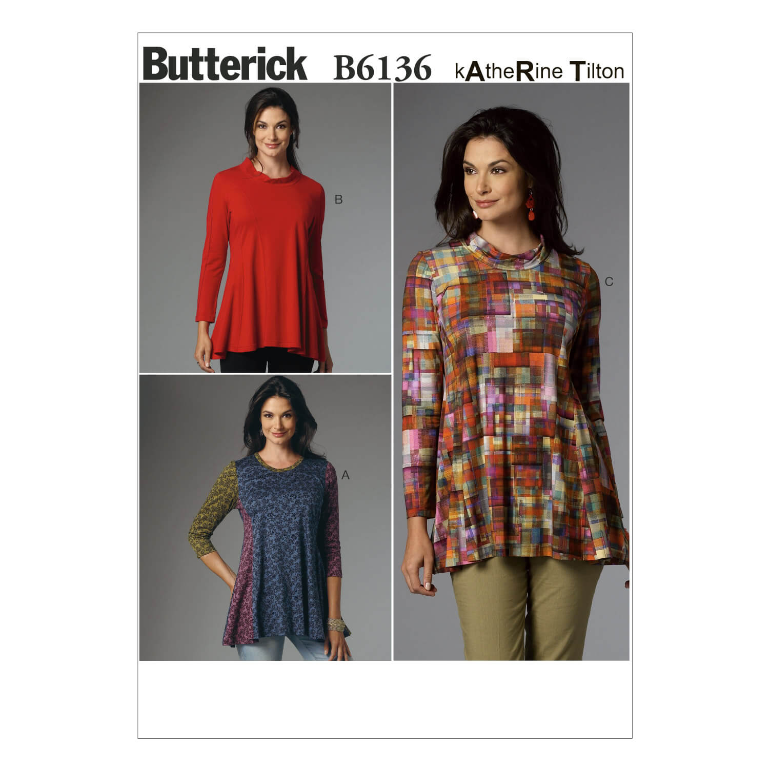 Butterick Sewing Pattern B6136 Misses' Tunic