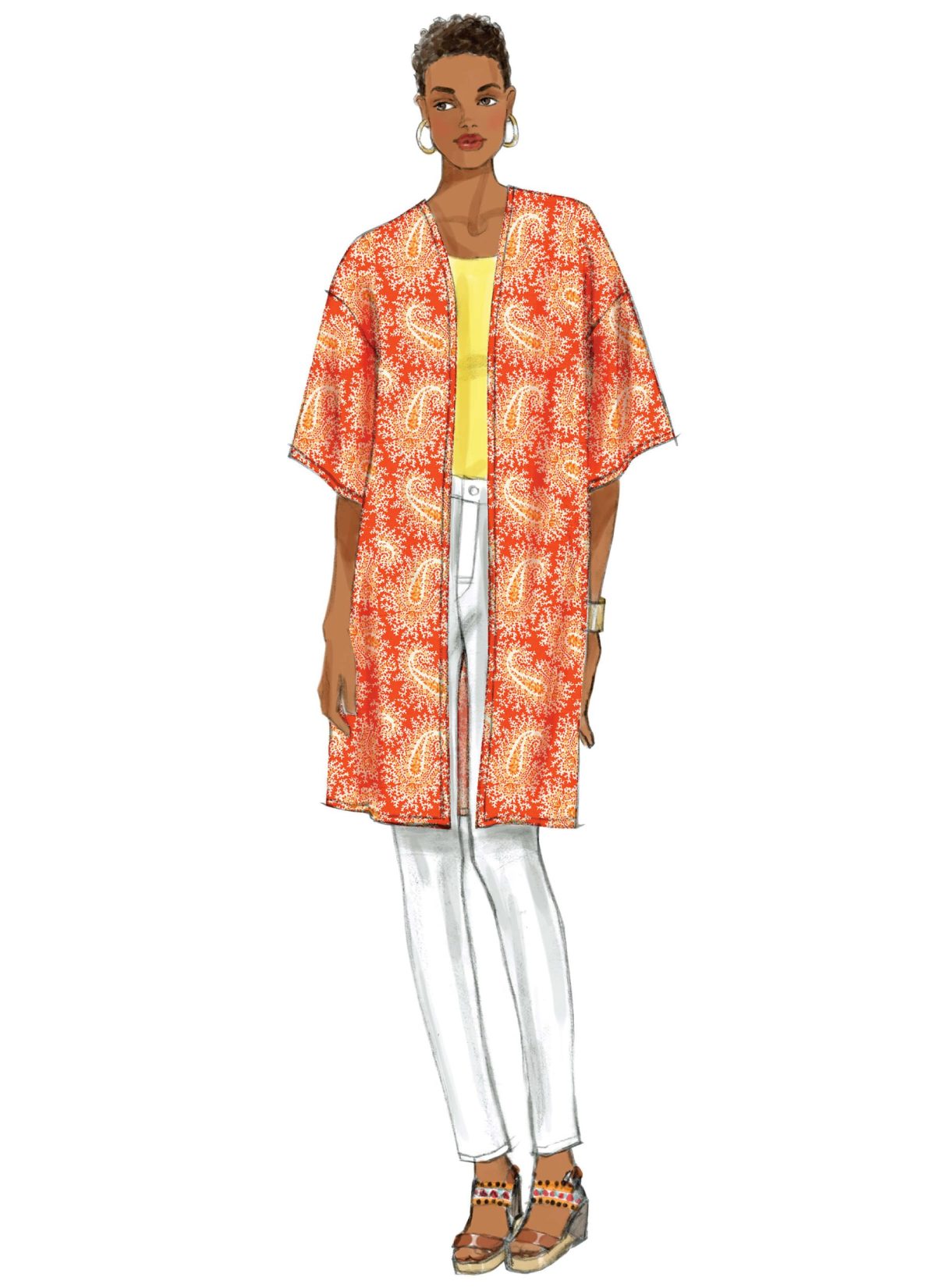 Butterick Sewing Pattern B6176 Misses' Kimono-inspired jacket robe