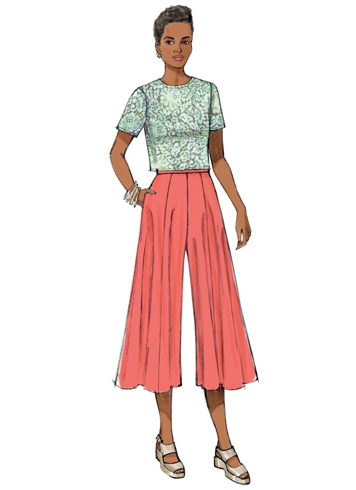 Butterick Sewing Pattern B6179 Misses' Skirt and Culottes
