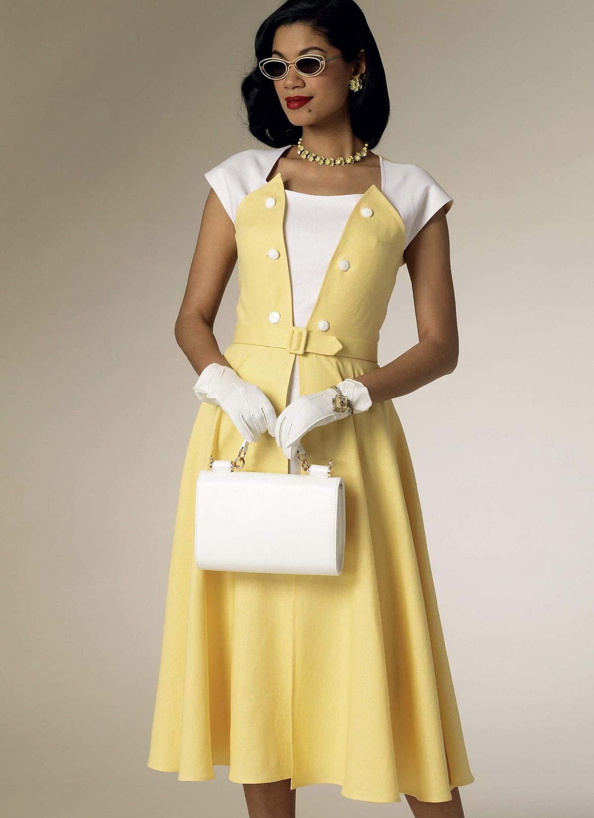 Butterick Sewing Pattern B6211 Misses' Dress and Belt