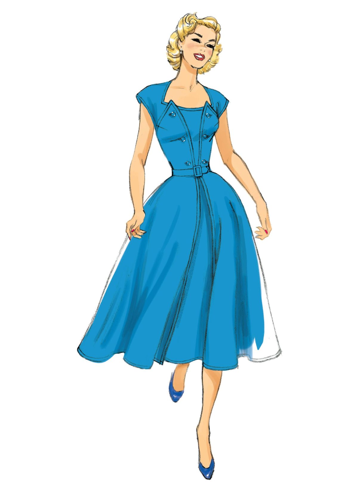 Butterick Sewing Pattern B6211 Misses' Dress and Belt
