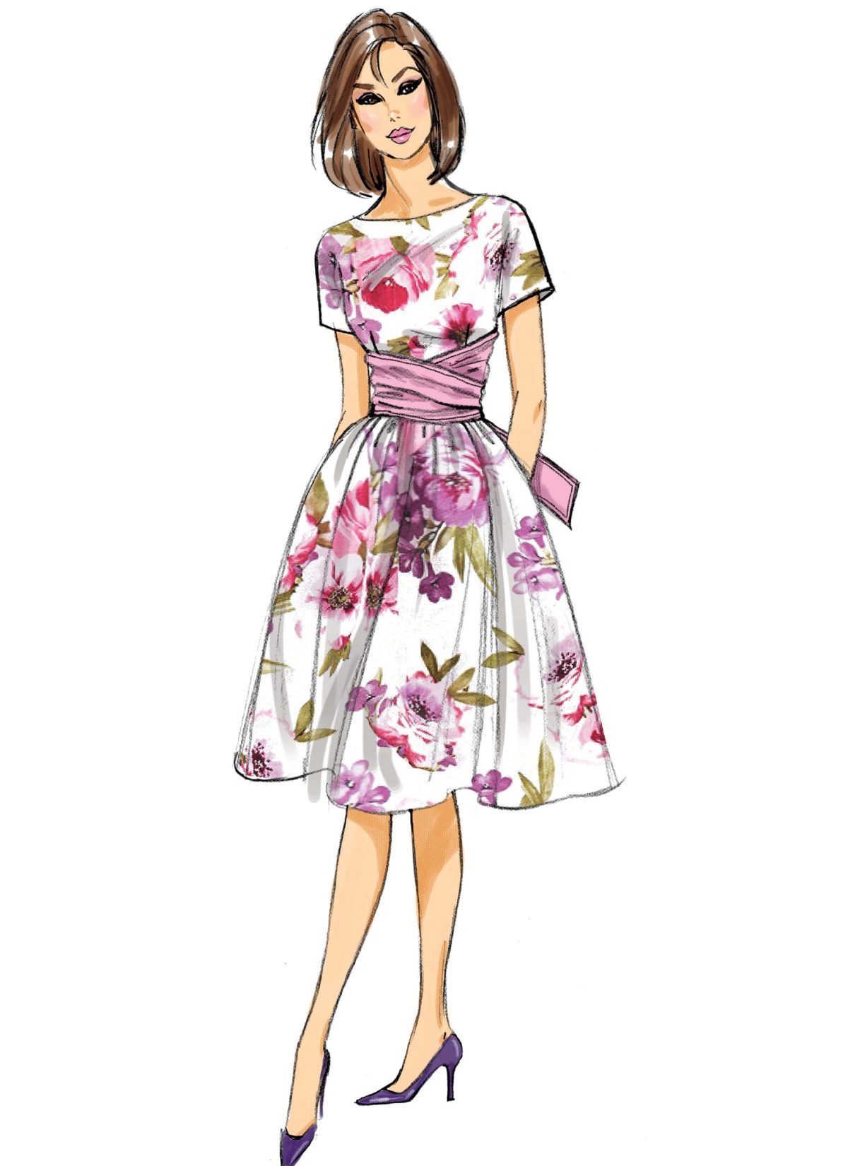 Butterick Sewing Pattern B6318 Retro Dress