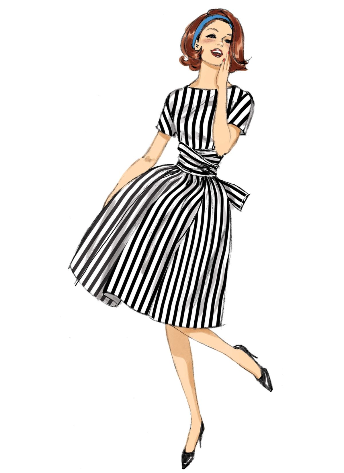 Butterick Sewing Pattern B6318 Retro Dress
