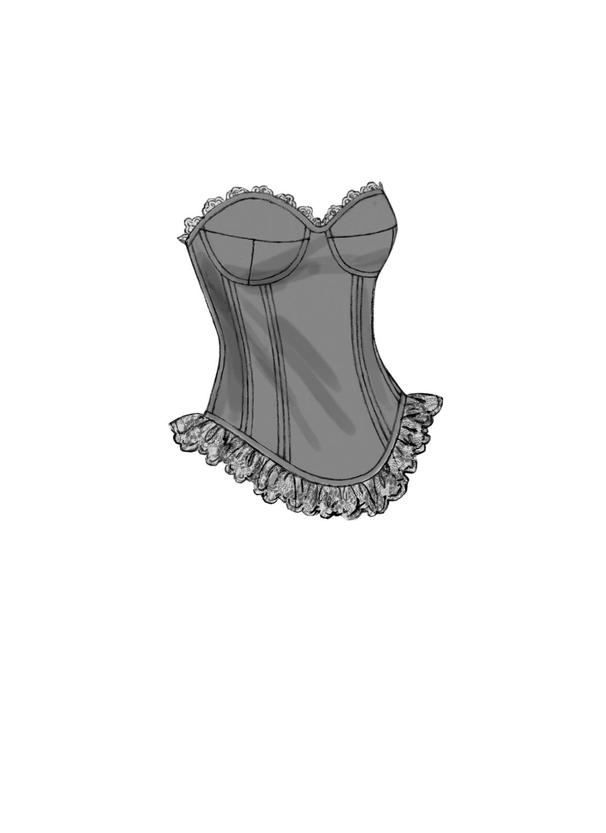 Butterick Sewing Pattern B6338 Curved-Hem Corsets and Skirts