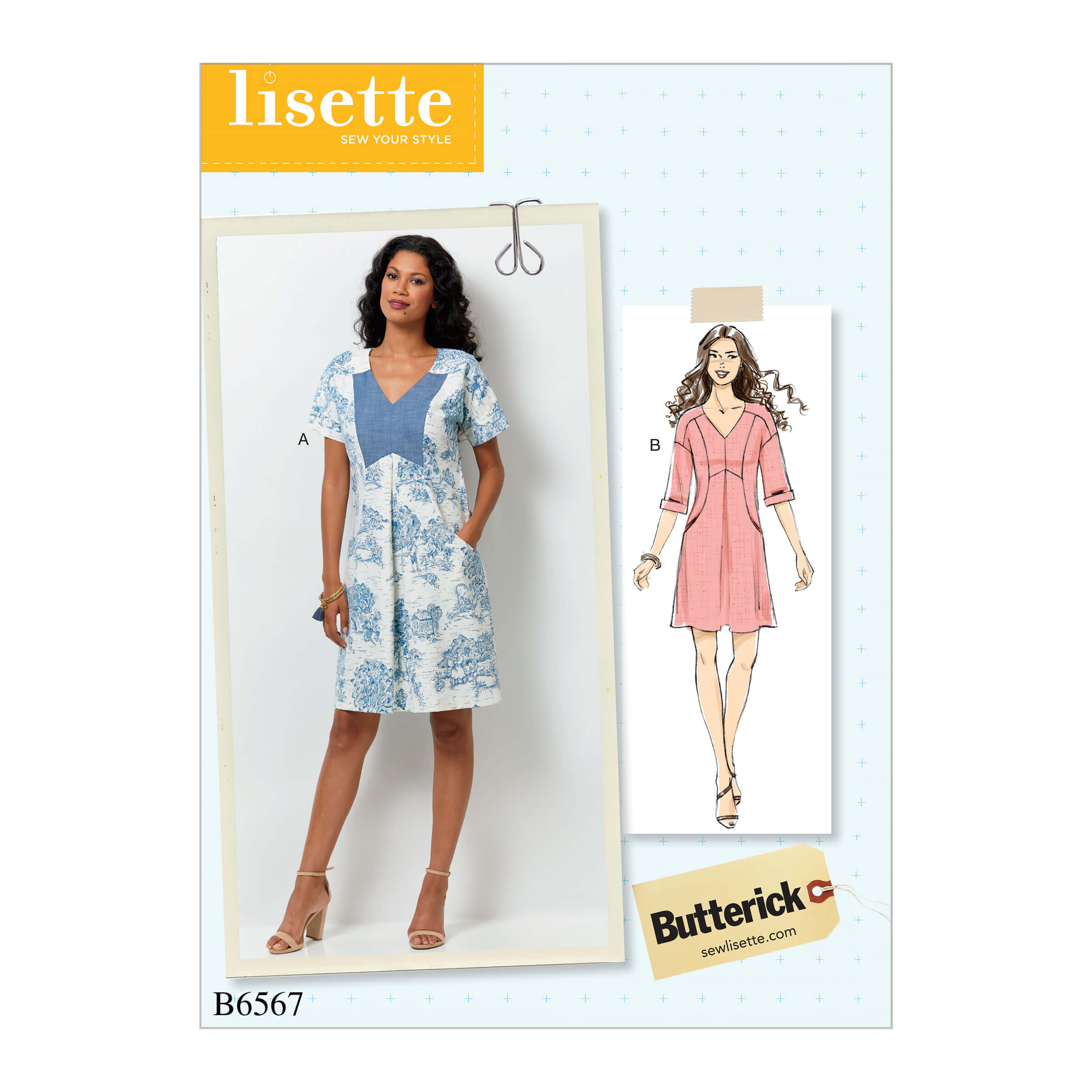 Butterick Sewing Pattern B6567 Lisette Misses' Dress