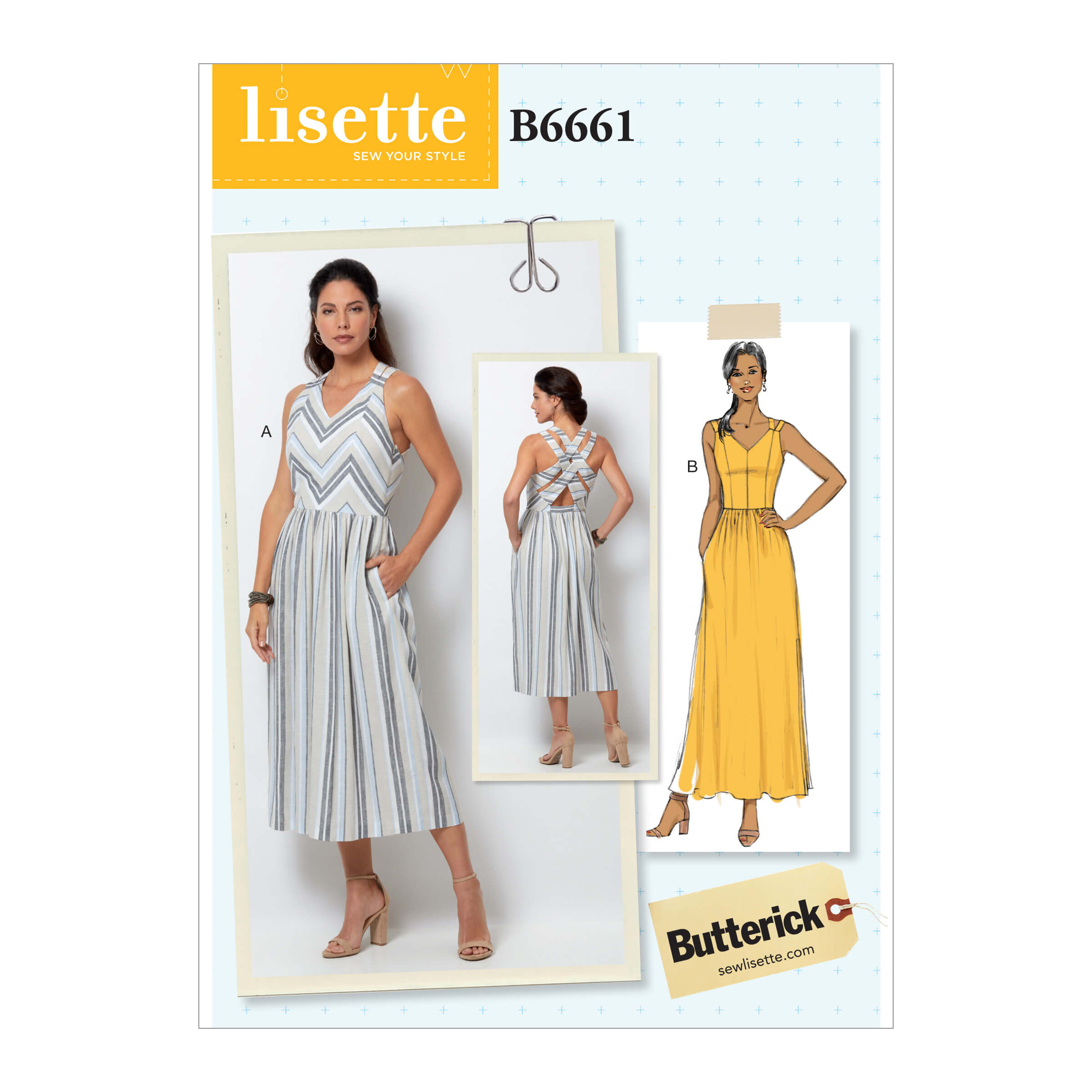 Butterick Sewing Pattern B6661 Lisette Misses' Dress