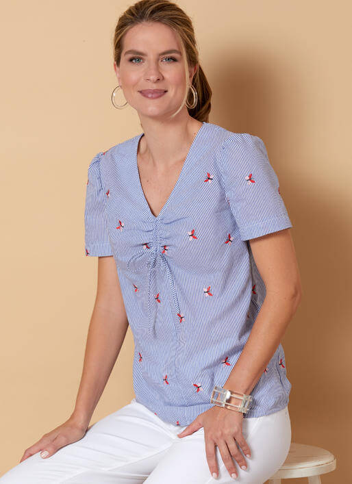 Butterick Sewing Pattern B6662 Misses' Top and Tie