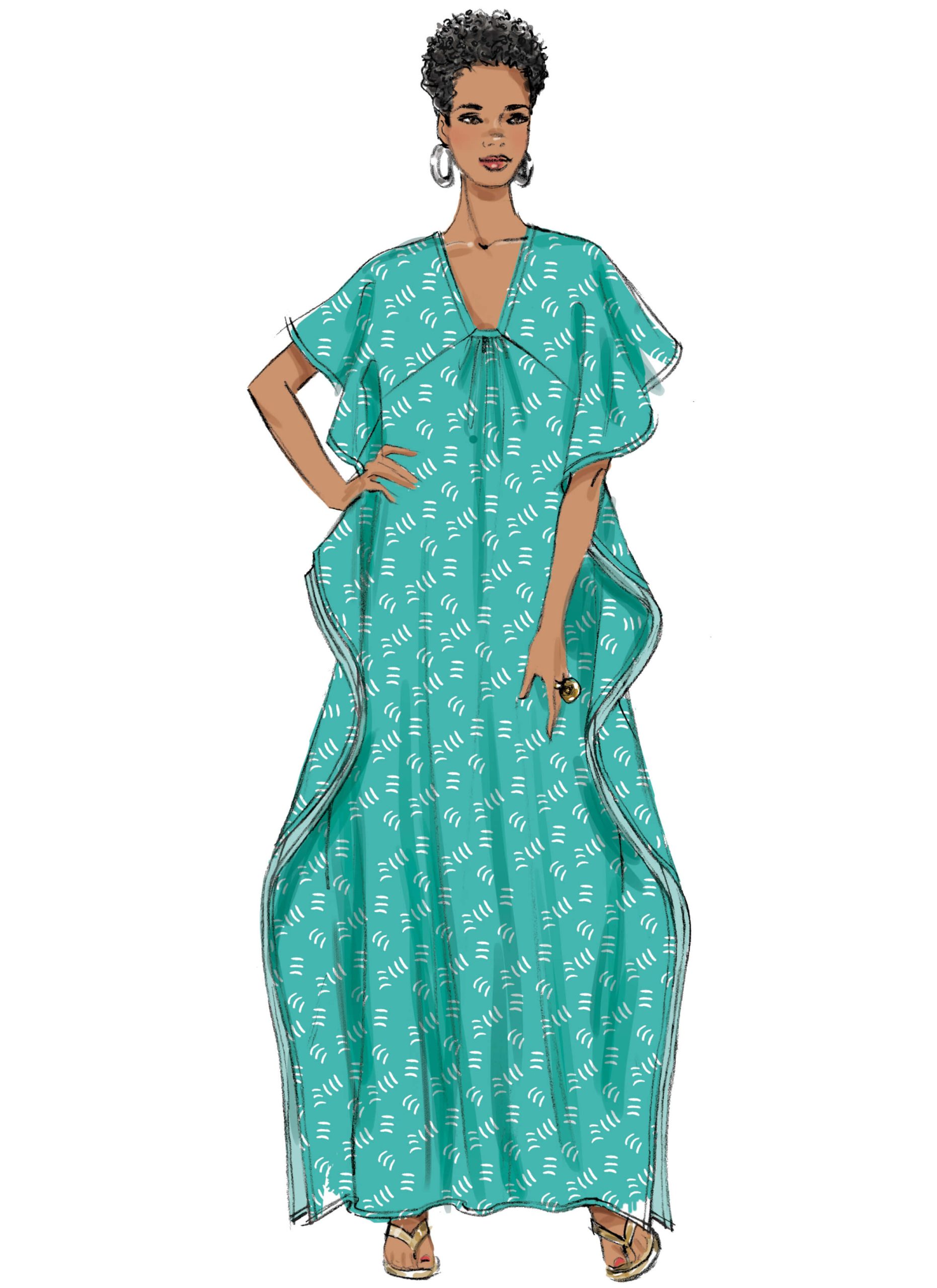 Butterick Sewing Pattern B6683 Misses' Tunic and Caftan