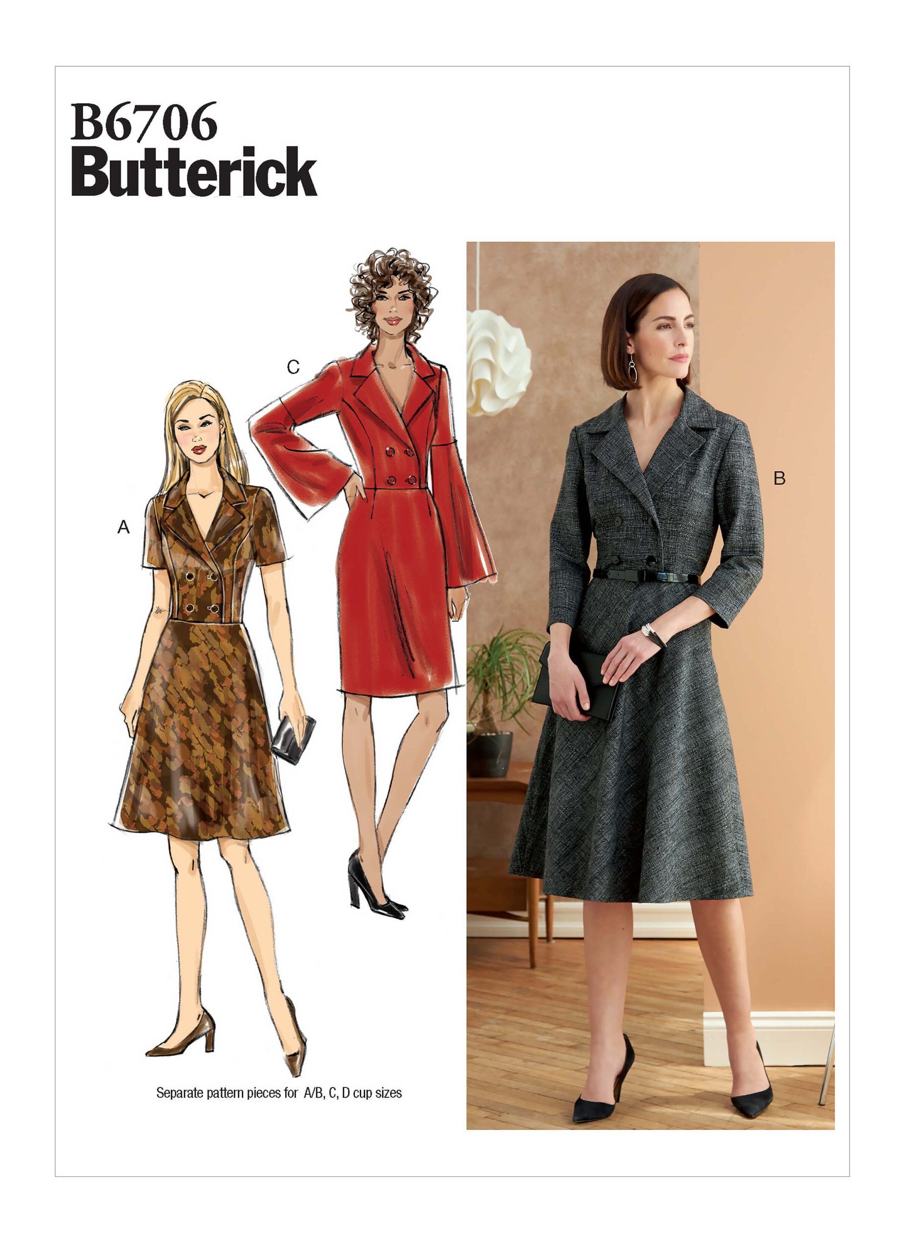 Butterick Sewing Pattern B6706 Misses' Dress