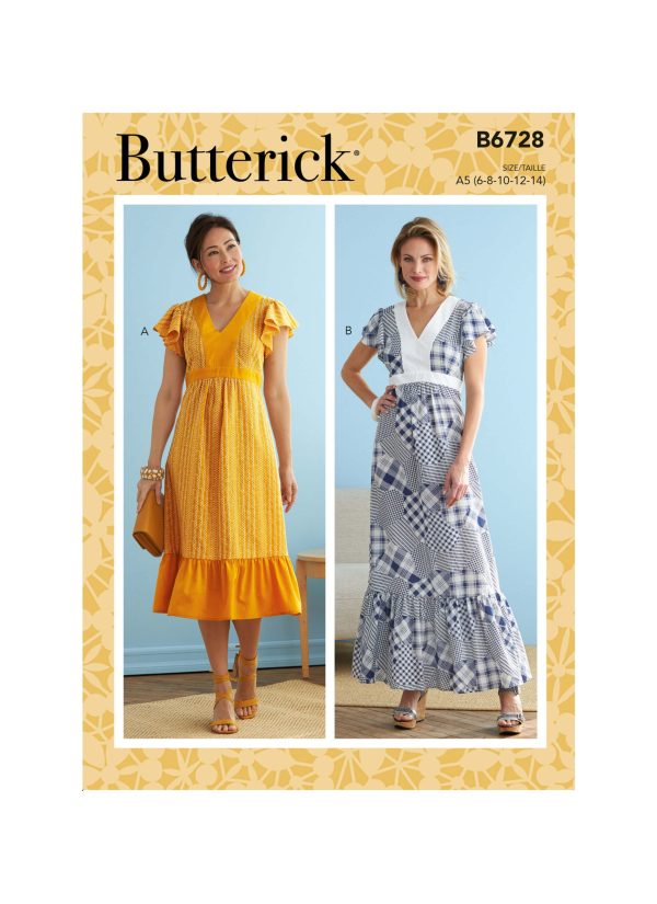 Butterick Sewing Pattern B6728 Misses' Dresses