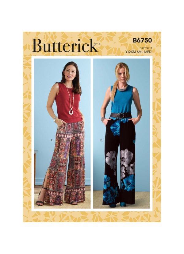 Butterick Sewing Pattern B6750 Misses' Elasticated-Waist Shorts and Trousers