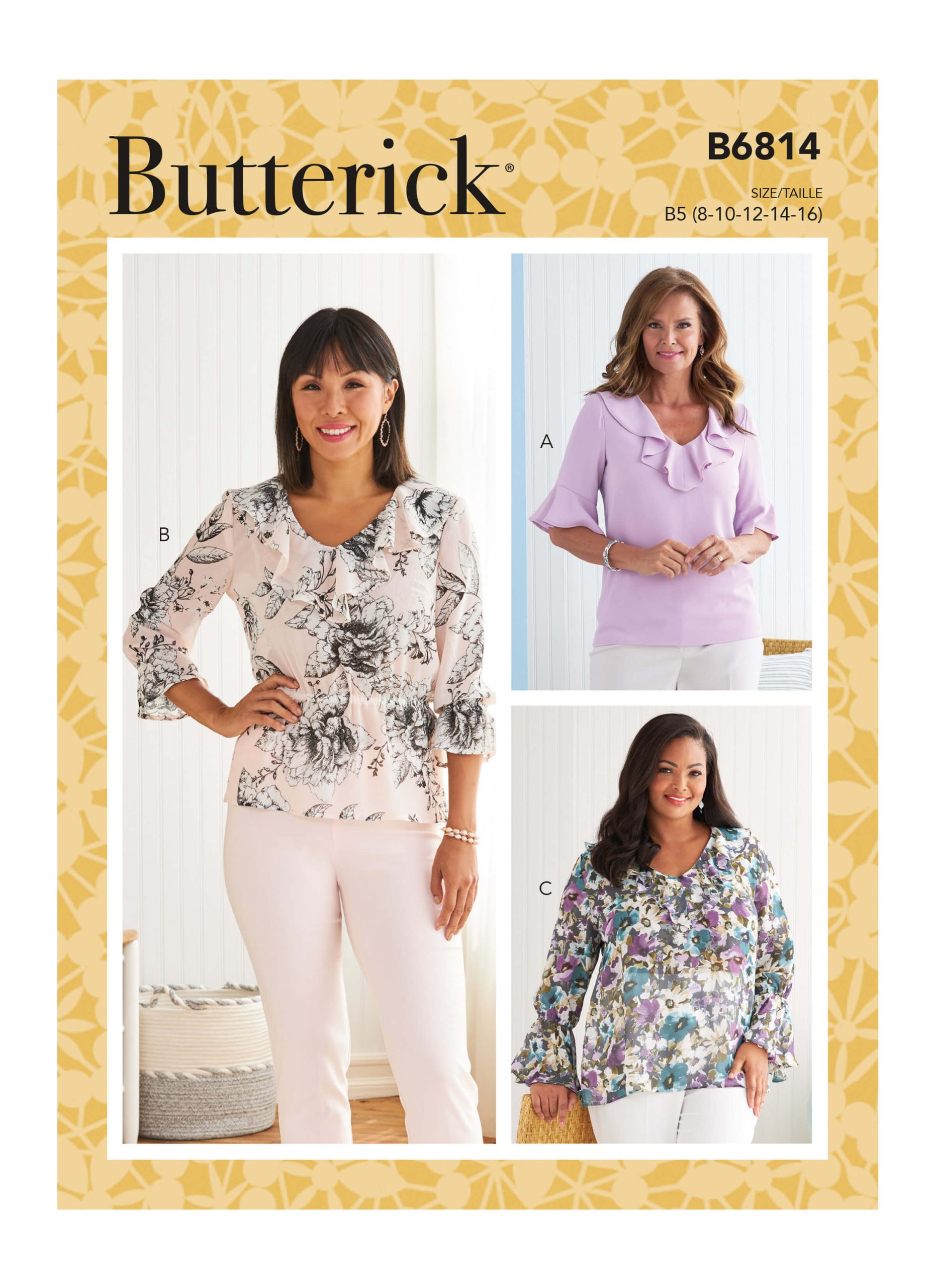 Butterick Sewing Pattern B6814 Misses' and Women's Top