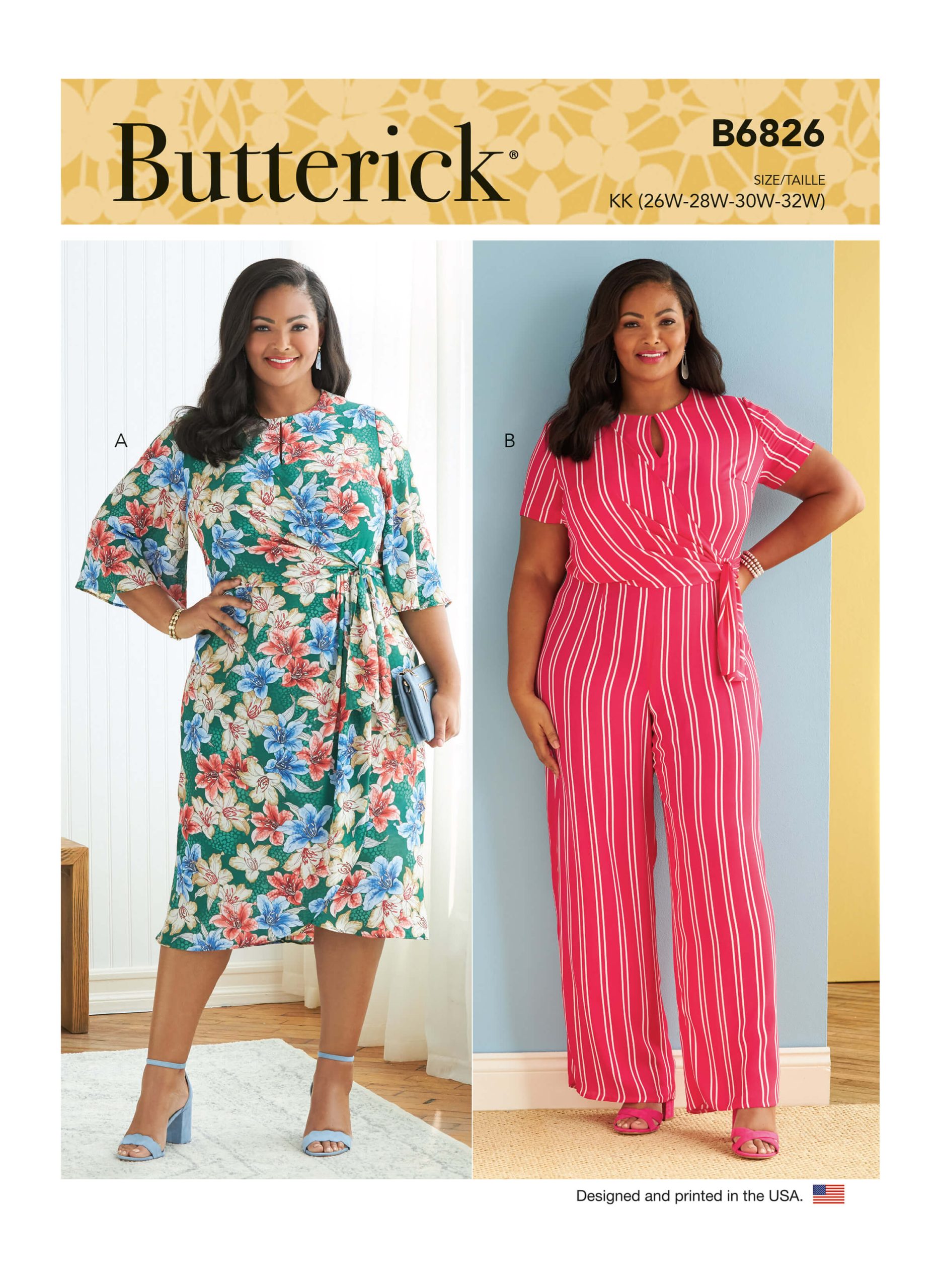 Butterick Sewing Pattern B6826 Women's Dress & Jumpsuit