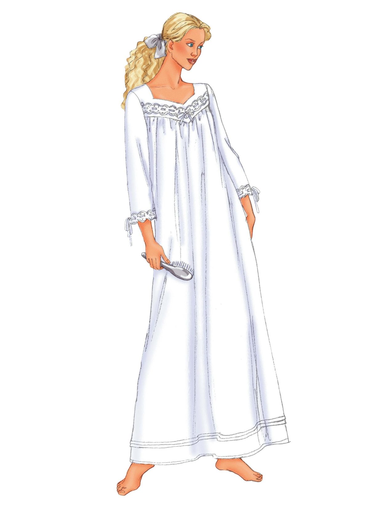 Butterick Sewing Pattern B6838 Misses'/Misses' Petite Nightgown