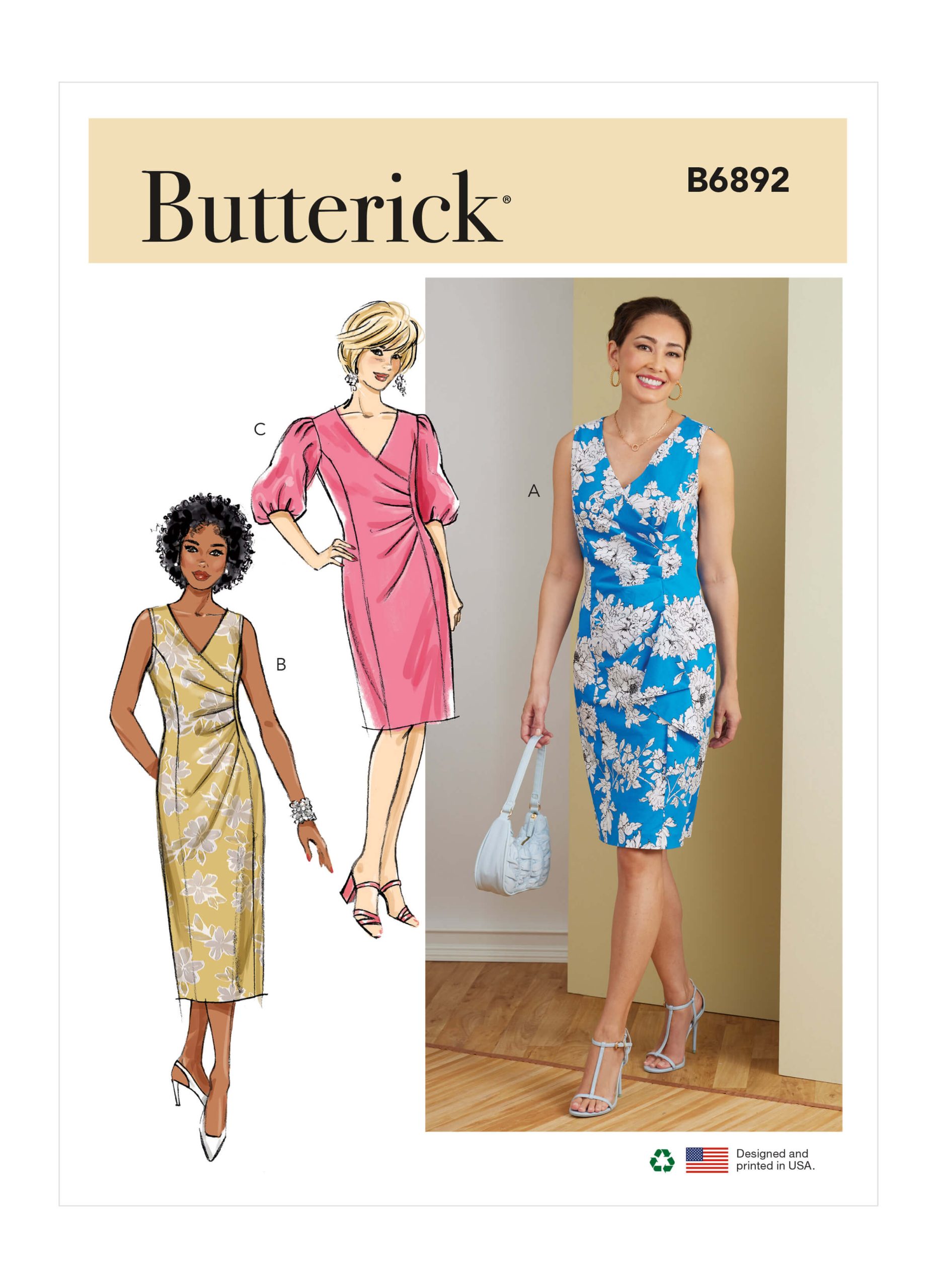 Butterick Sewing Pattern B6892 Misses' Dress