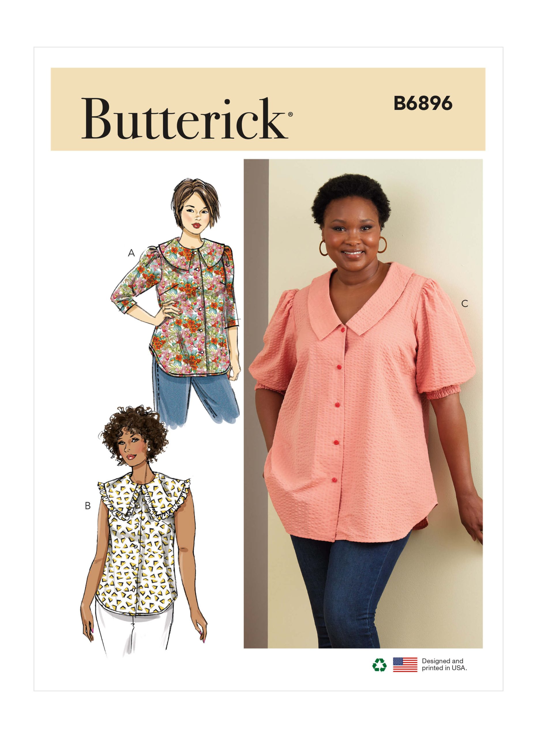 Butterick Sewing Pattern B6896 Women's Top