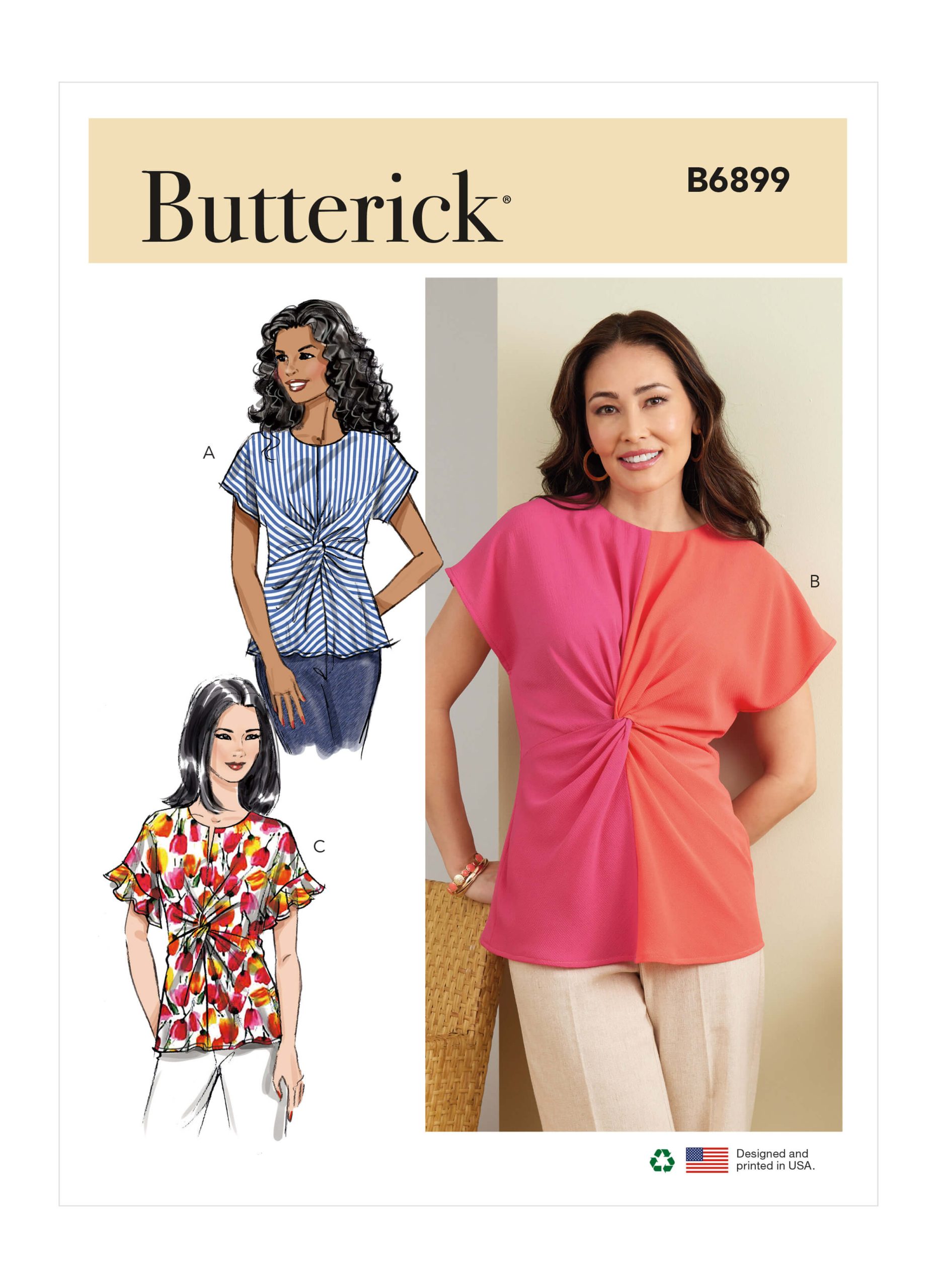 Butterick Sewing Pattern B6899 Misses' Top