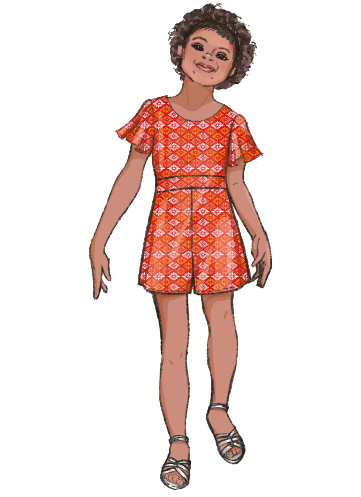 Butterick Sewing Pattern B6908 Girls' Dress, Jumpsuit and Romper