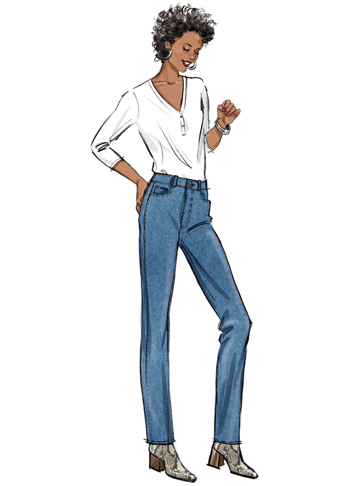 Butterick Sewing Pattern B6911 Misses' Jeans by Palmer/Pletsch