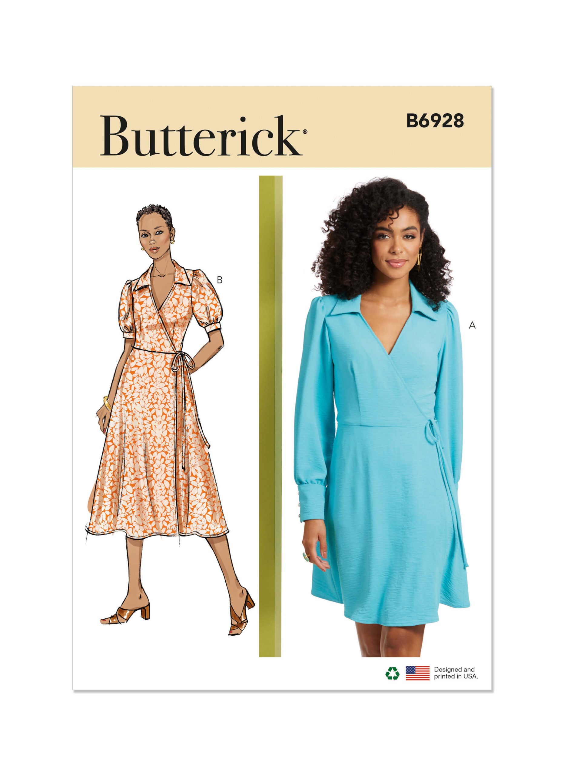 Butterick Sewing Pattern B6928 Misses' Dress in Two Lengths