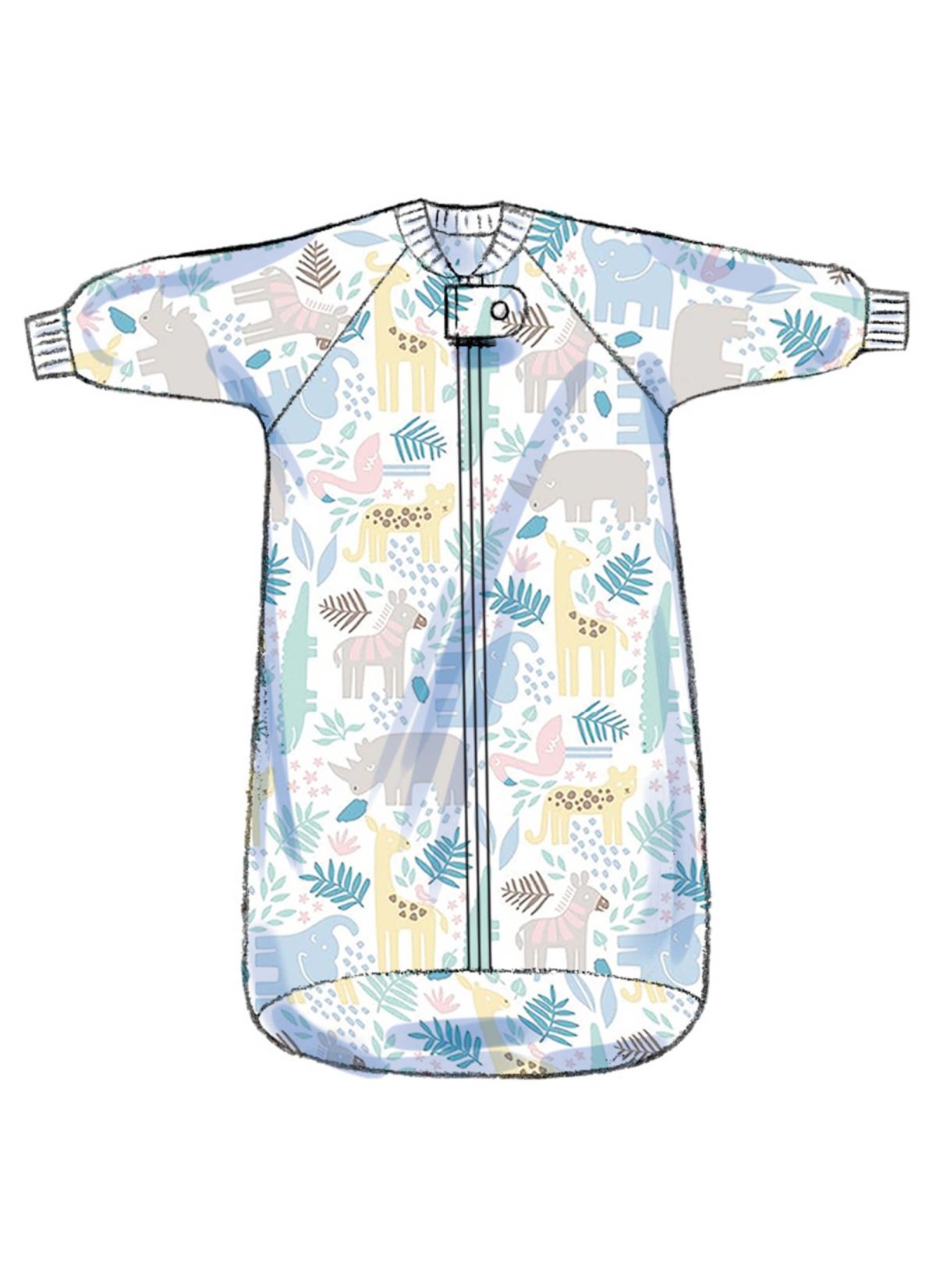 Butterick Sewing Pattern B6968 Infants' Bunting, Jumpsuit, Shirt, Nappy Pants, Hat, Bib, Mittens, Booties and Blanket