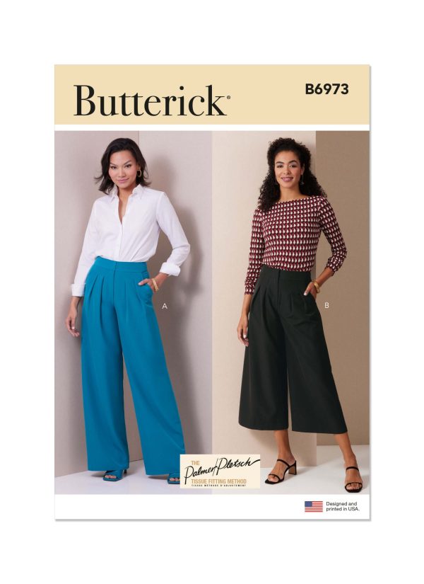 Butterick Sewing Pattern B6973 Misses' Trousers by Palmer/Pletsch
