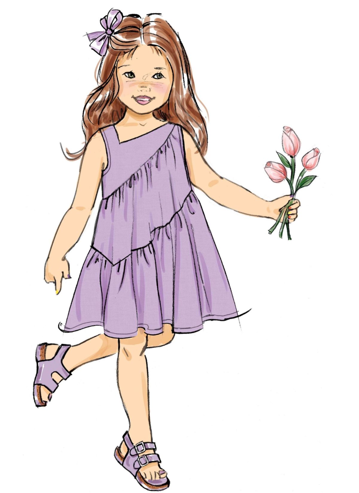 Butterick Sewing Pattern B6988 Children's Dresses