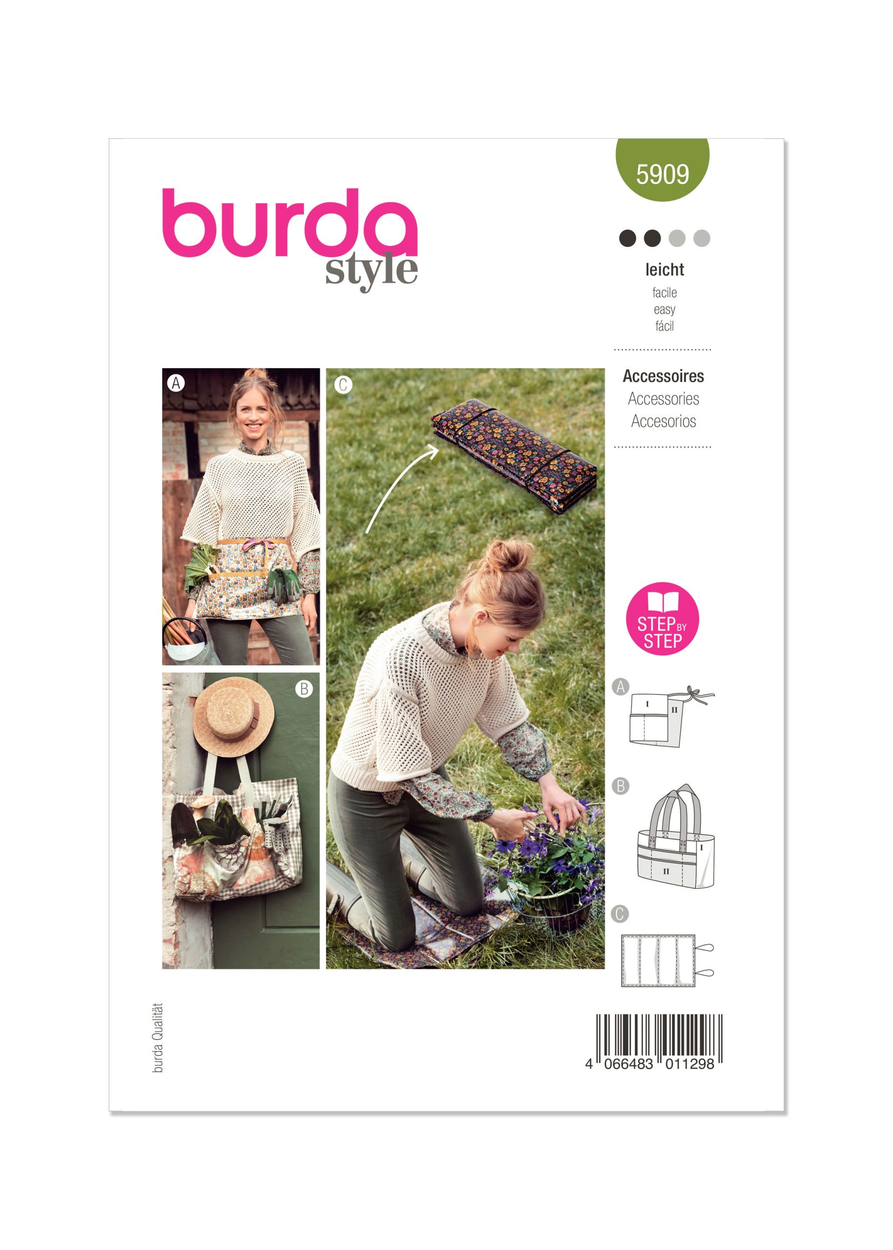 Burda Style Pattern 5909 Accessories