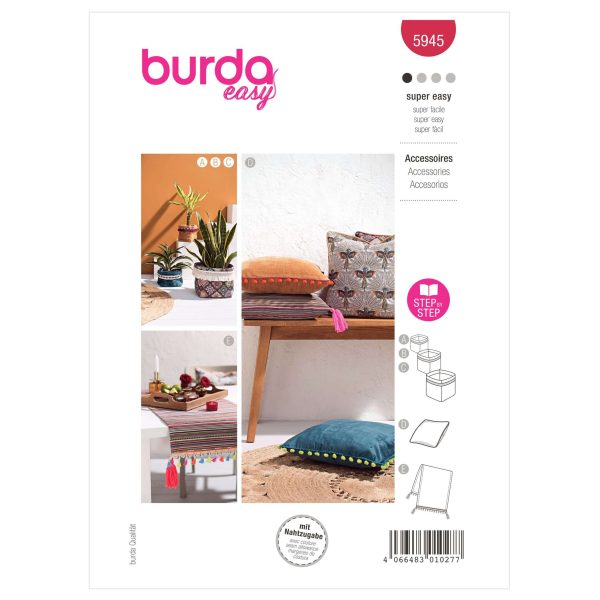 Burda Style Pattern B5945 Home Accessories