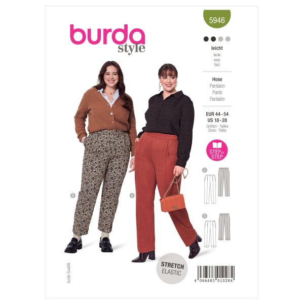 Burda Style Pattern B5946 Misses' Trousers