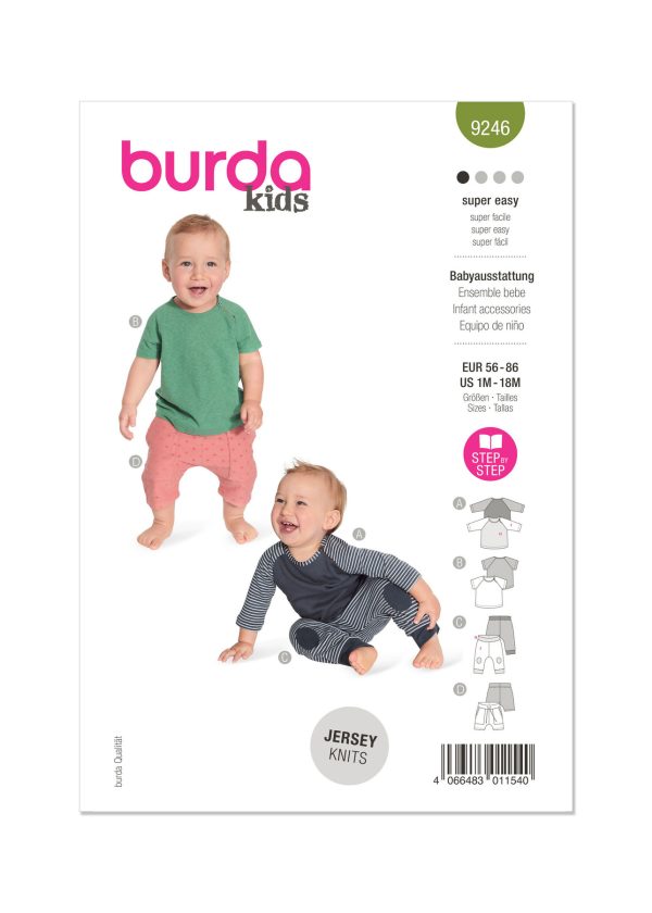 Burda Style Pattern 9246 Babies' Clothes