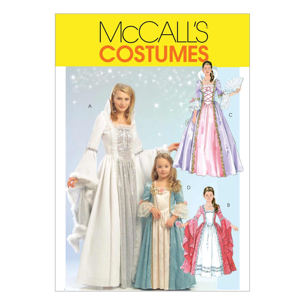 McCall's Sewing Pattern M5731 Misses'/Children's/Girls' Princess Costumes