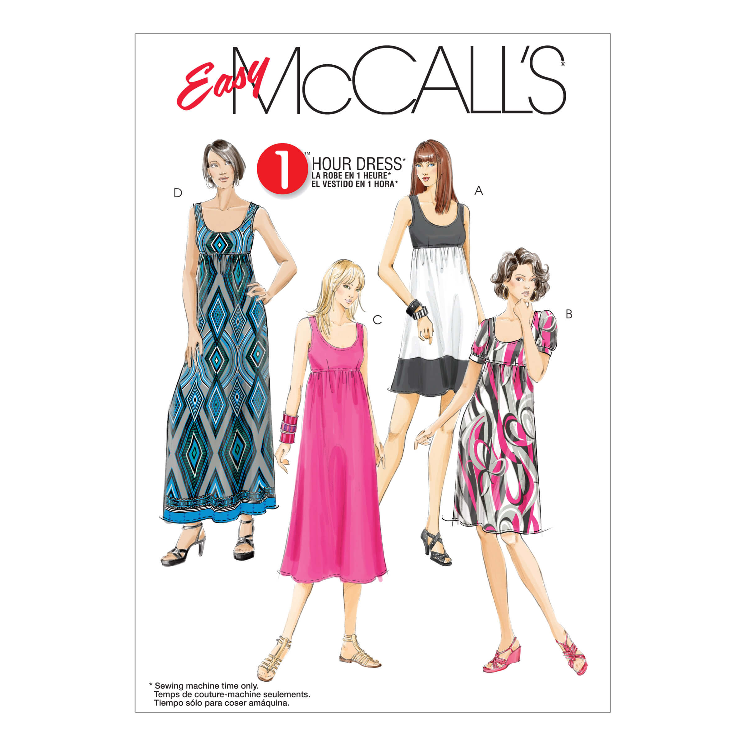 McCall's Sewing Pattern M5893 Misses'/Women's Dresses In 4 Lengths