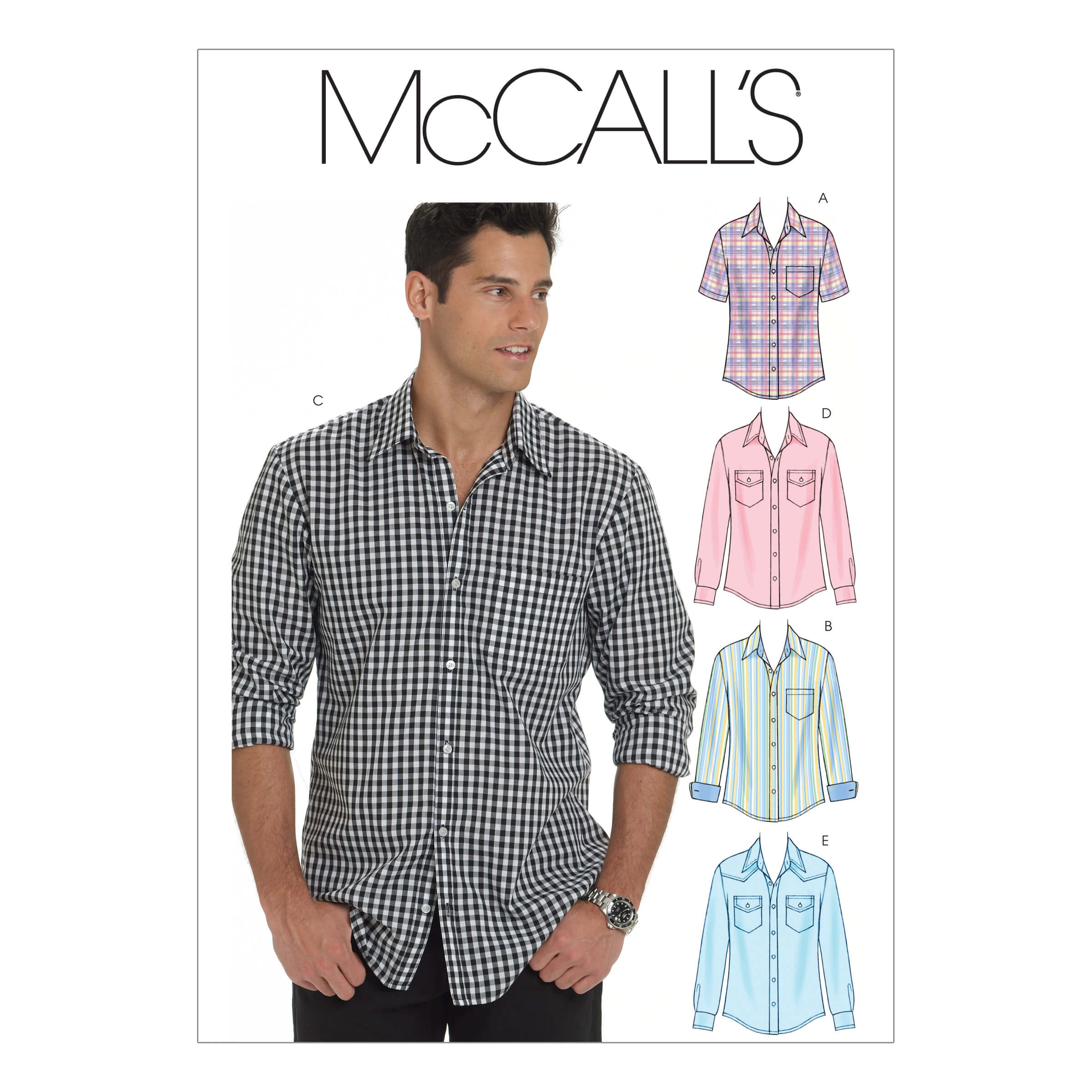 McCall's Sewing Pattern M6044 Men's Shirts