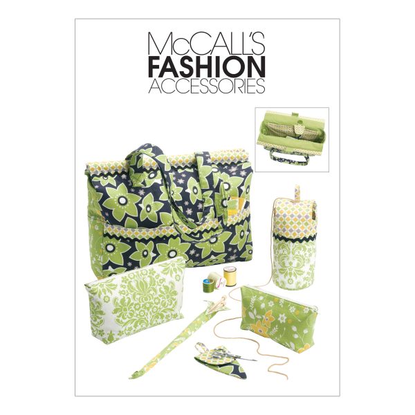 McCall's Sewing Pattern M6256 Project Tote, Organizer/Knitting Needle/Scissor Cases And Yarn Holder