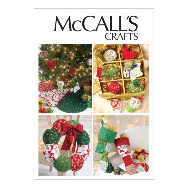 McCall's Sewing Pattern M6453 Christmas Ornaments, Wreath, Tree Skirt and Stocking