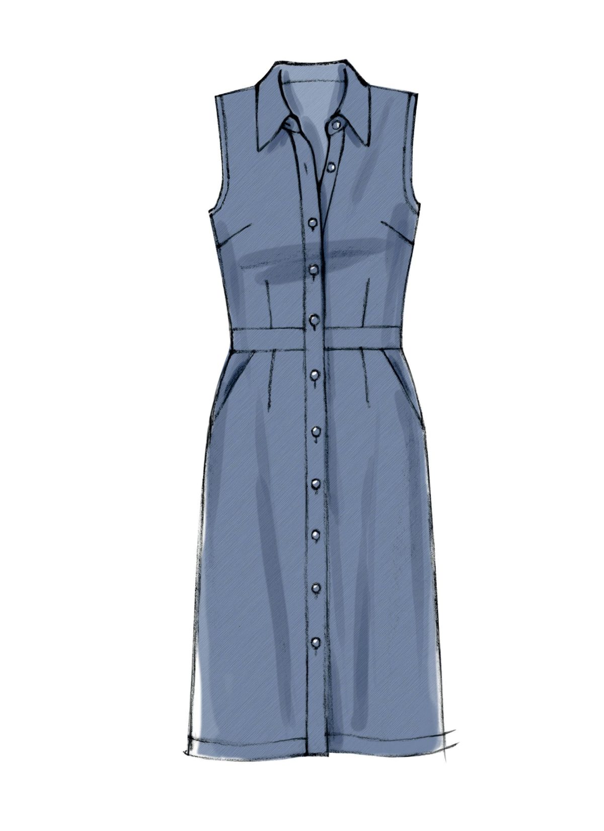 McCall's Sewing Pattern M6696 Misses' Dresses and Slip