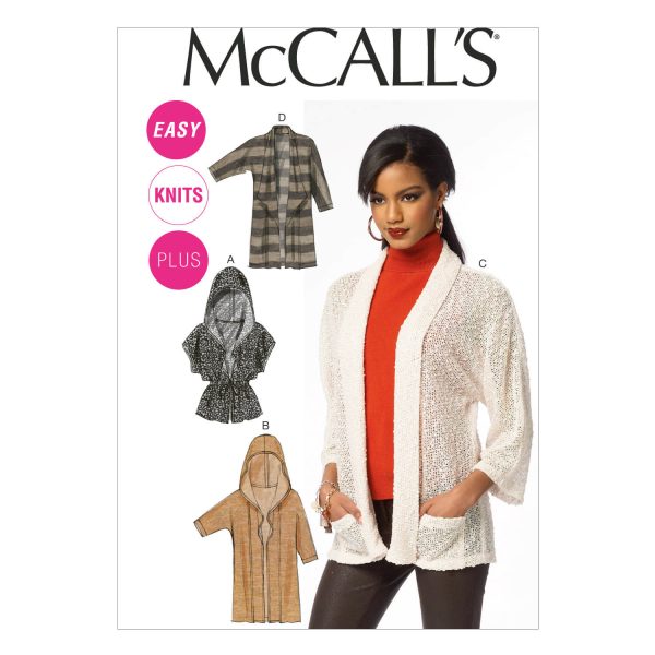 McCall's Sewing Pattern M6802 Misses'/Women's Cardigans