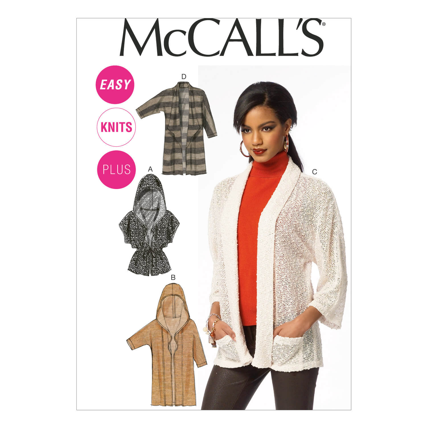 McCall's Sewing Pattern M6802 Misses'/Women's Cardigans