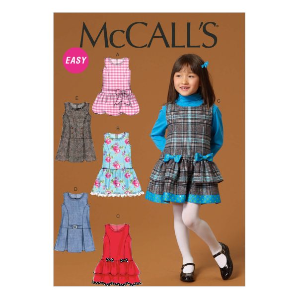 McCall's Sewing Pattern M7008 Children's/Girls' Jumpers