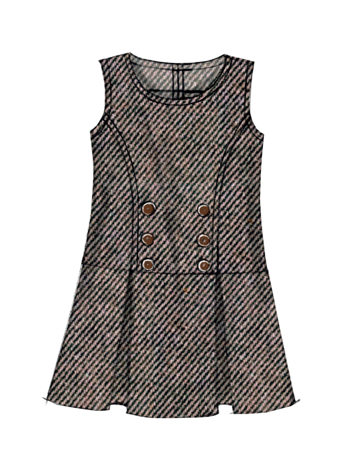 McCall's Sewing Pattern M7008 Children's/Girls' Jumpers