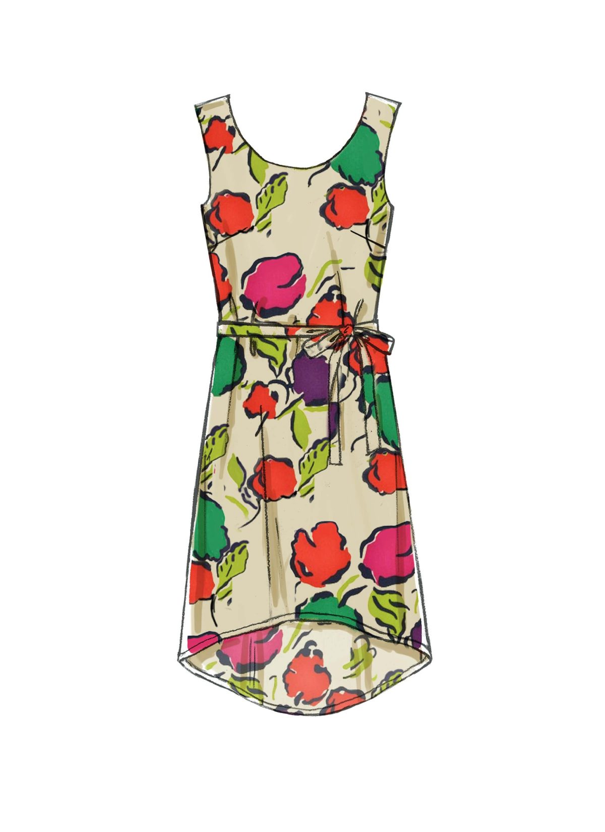 McCall's Sewing Pattern M7120 Misses' Dresses and Belt