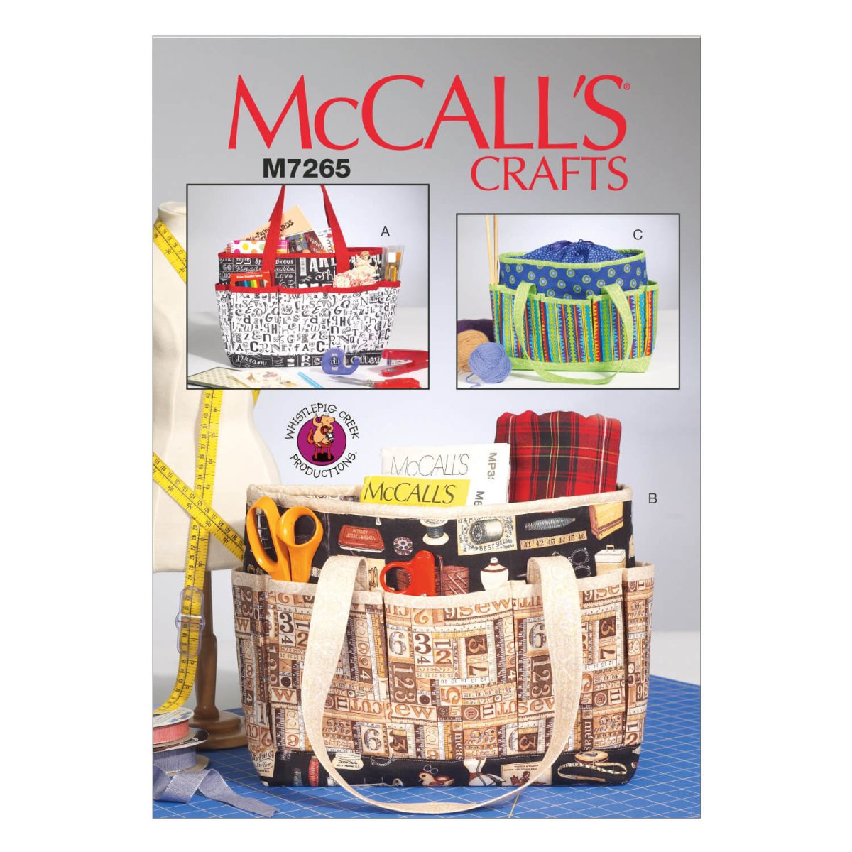 McCall's Sewing Pattern M7265 Project Totes